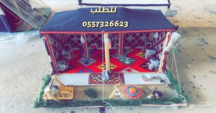 للبيع خيام متميزه وبيوت شعر وصنادق وكل لوازم البر 51