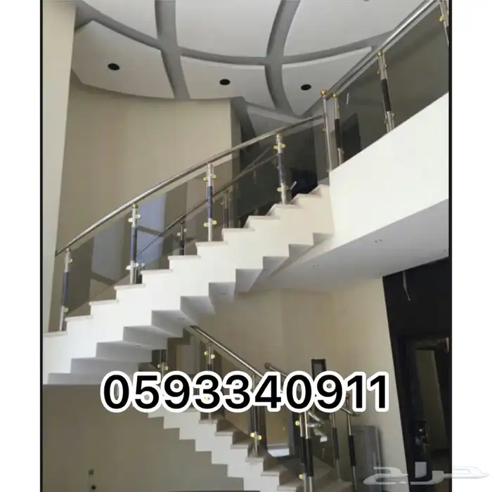 درابزين زجاج 2