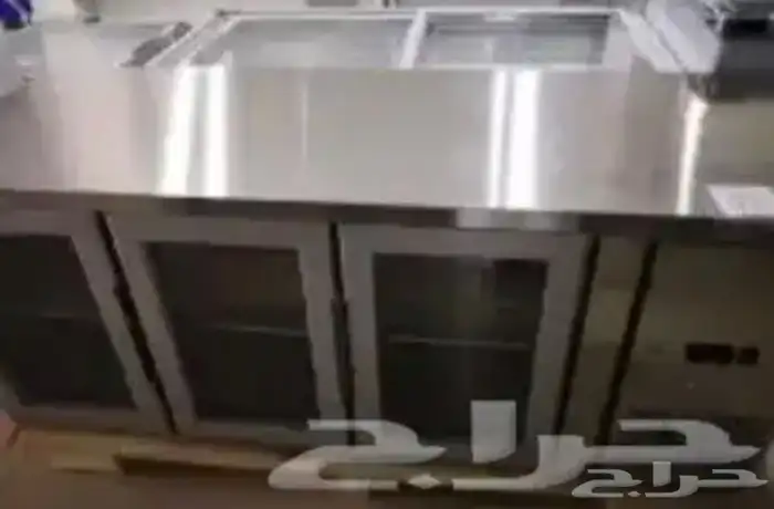 ثلاجات BANCOOL كاونتر قائم استيل باب زجاج 9