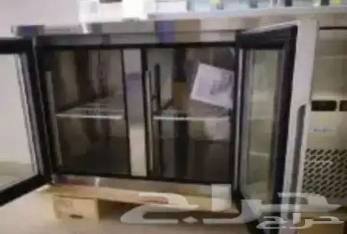 ثلاجات BANCOOL كاونتر قائم استيل باب زجاج 12