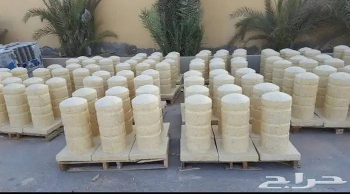 كراسي خرسانية مصدات اسطوانية وكروية 7