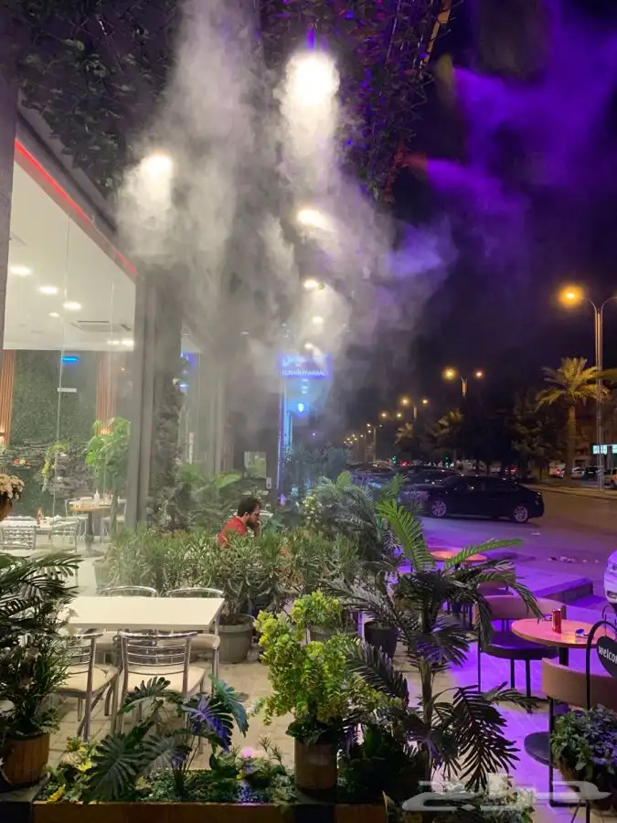 تركيب رذاذ و ضباب للكافيهات والاستراحات والجلسات 6