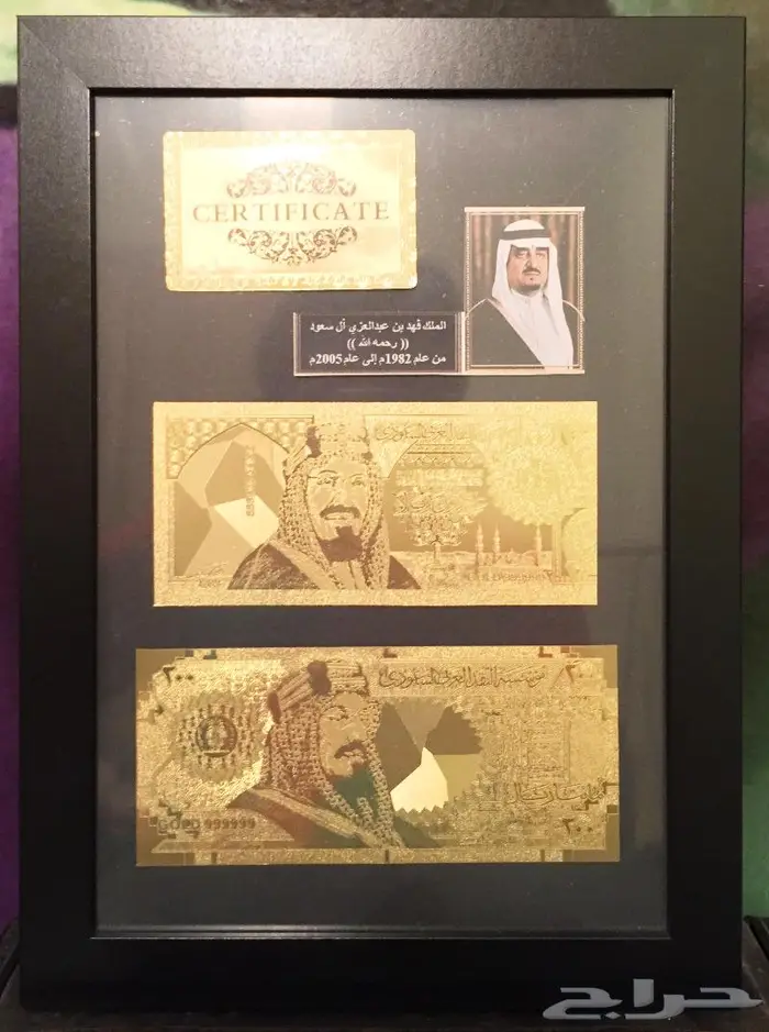 نماذج عملات سعودية ملونة بذهب - جديدة 7