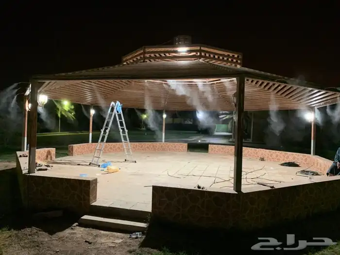 تركيب رذاذ و ضباب للكافيهات والاستراحات والجلسات 7