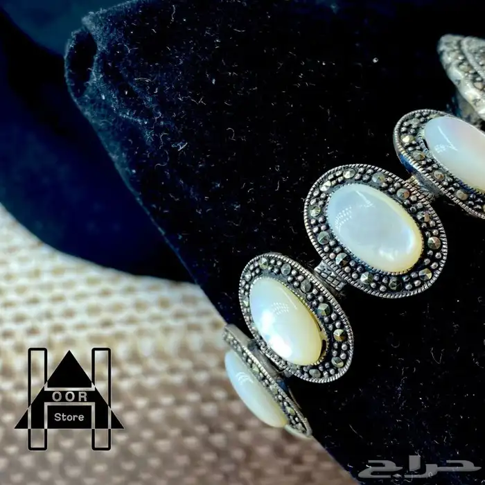 ساعة فضه (Silver) نسائي عيار 925 مطعمه بأحجار 2