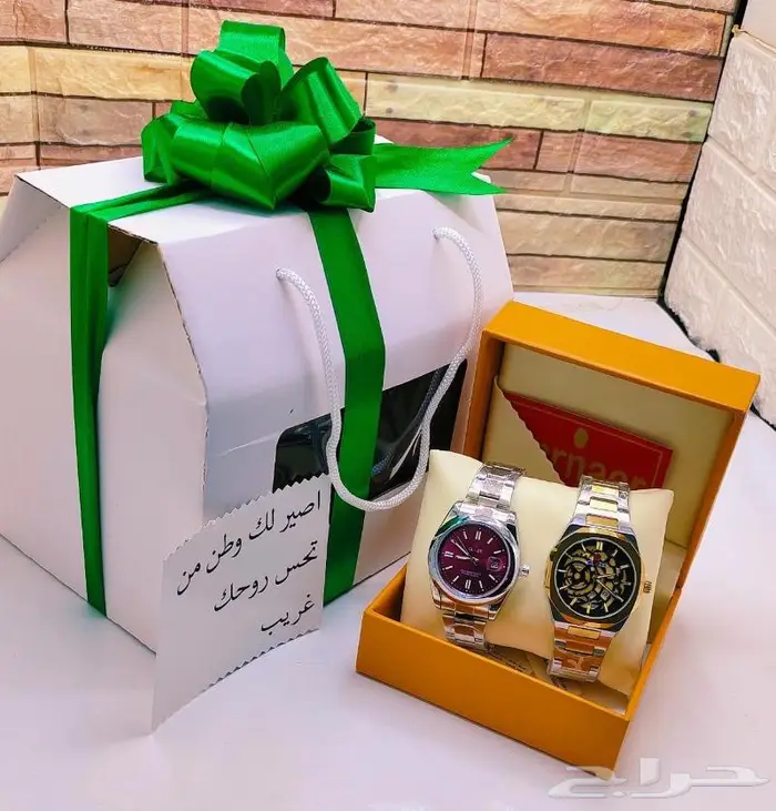 طقم حبتين ساعات رجالي ضمان سنتين - تخفيض 3