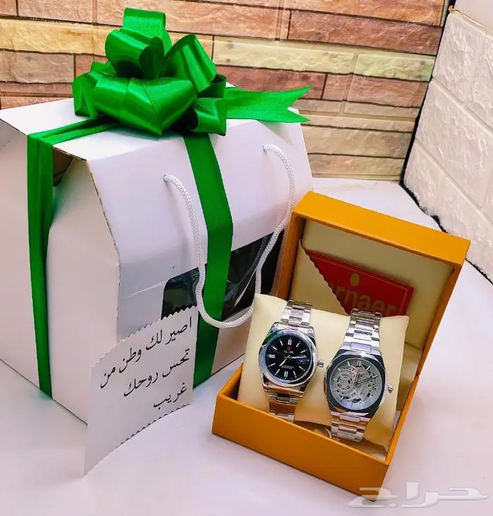 طقم حبتين ساعات رجالي ضمان سنتين - تخفيض 5