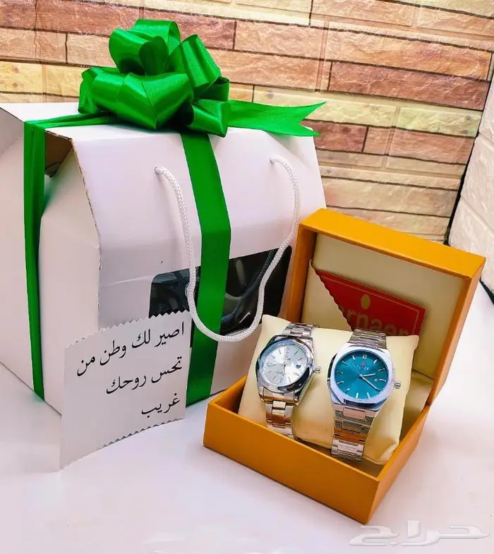 طقم حبتين ساعات رجالي ضمان سنتين - تخفيض 0