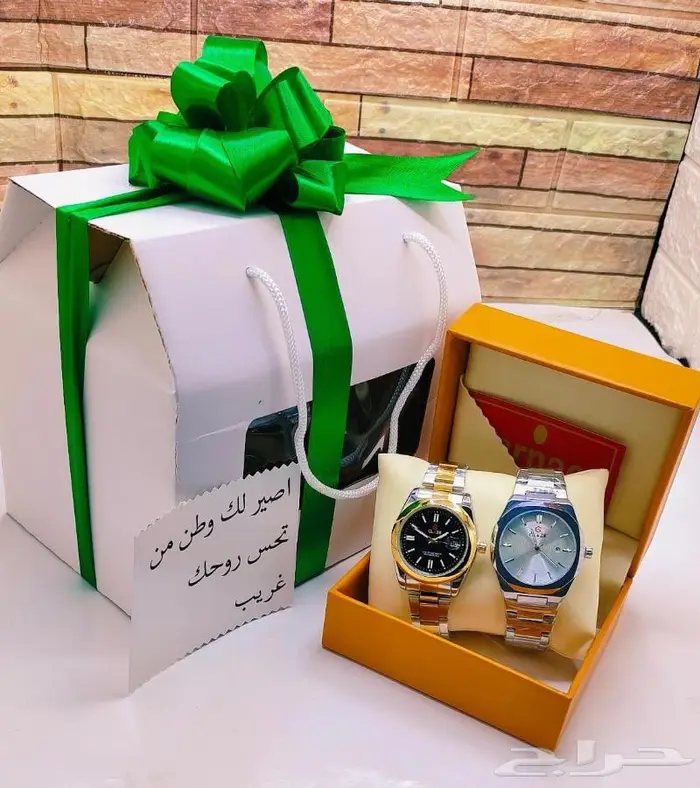 طقم حبتين ساعات رجالي ضمان سنتين - تخفيض 10