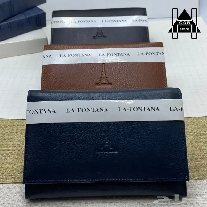 محفظة أو بوك نسائي جلد ماركة لافونتانا (La-fontana) 13