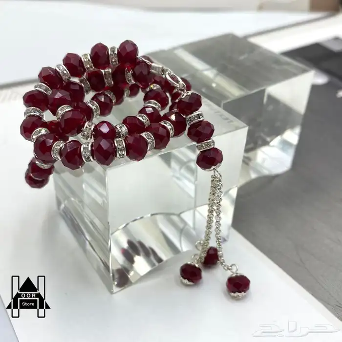 سبح ا كريستال راقية وفخمة جدا جملة وتجزئه مع علبة هدية 17