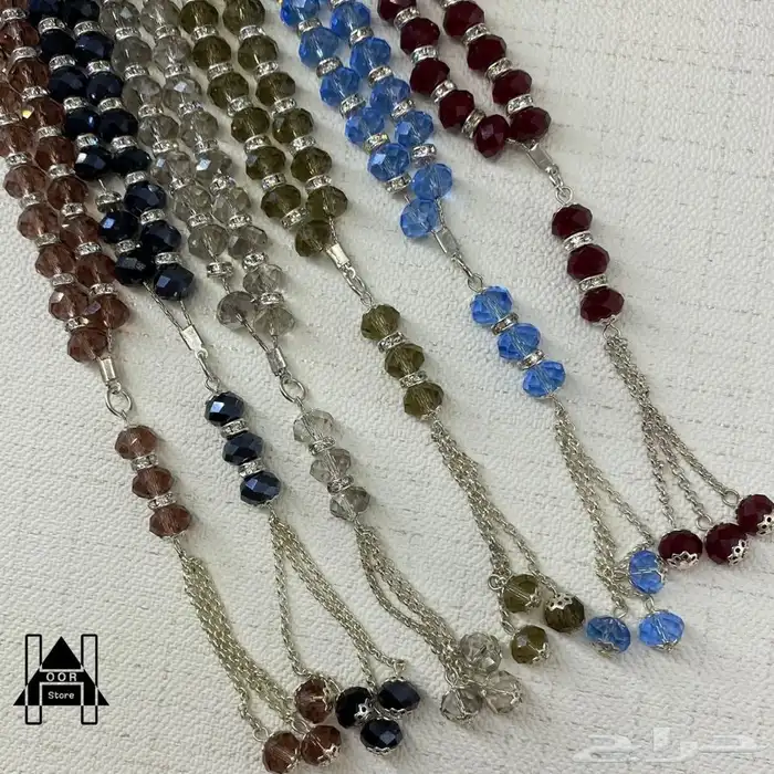 سبح ا كريستال راقية وفخمة جدا جملة وتجزئه مع علبة هدية 0