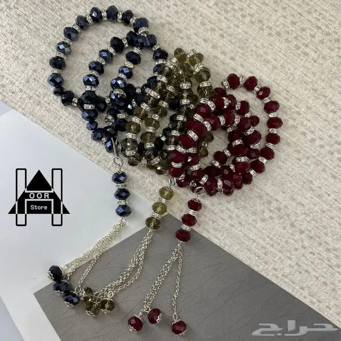 سبح ا كريستال راقية وفخمة جدا جملة وتجزئه مع علبة هدية 22