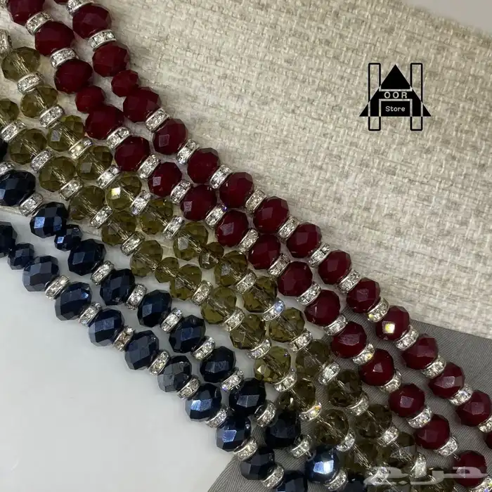 سبح ا كريستال راقية وفخمة جدا جملة وتجزئه مع علبة هدية 21