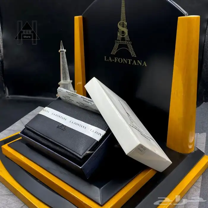 محفظة أو بوك نسائي جلد ماركة لافونتانا (La-fontana) 1