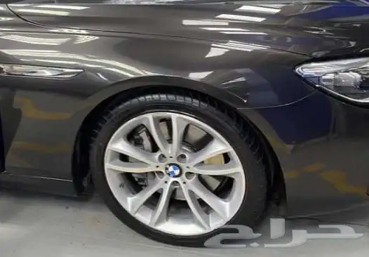 جنوط BMW الفئة السادسة اصلية مع كفراتها 0