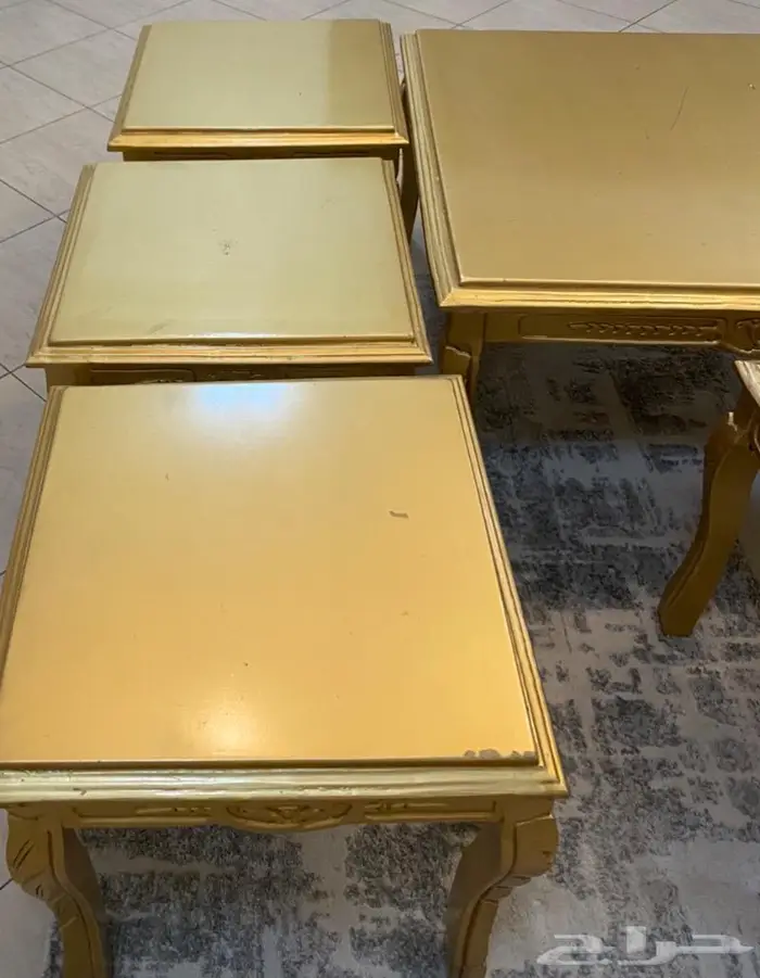 طاولات ضيافه للمجالس والصالات خشب مصري تم   البيع 1