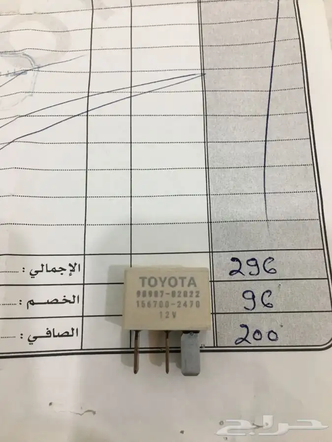 فيوز كهربائي جديد يركب لأغلب سيارات تويوتا 2