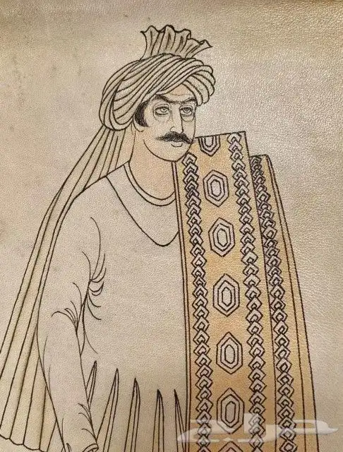 رسم إيراني نادر على جلد موقعه 3