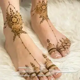 نقاشة حناءالرياض ام بندرى رسم تجهيزالعروس 5