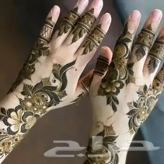 نقاشة حناءالرياض ام بندرى رسم تجهيزالعروس 0