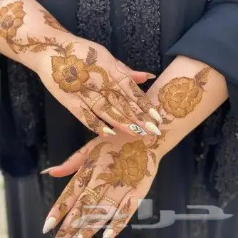 نقاشة حناءالرياض ام بندرى رسم تجهيزالعروس 1