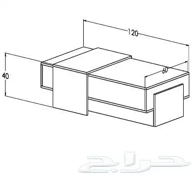 طقم طاوله تلفزيون وقهوة وركن قهوة 20