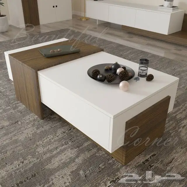 طقم طاوله تلفزيون وقهوة وركن قهوة 19