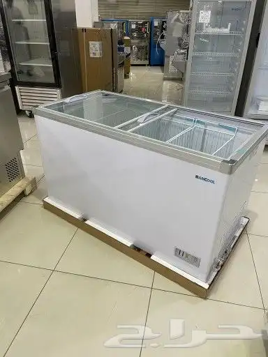 فريزرات BANCOOL مسطح سحاب أفقي زجاج أحجام 20
