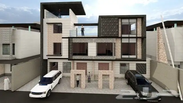 مصمم-واجهات-تصميم واجهات-تصميم معماري-فلل-حجر 10