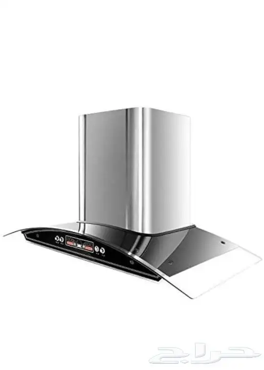 شفاط جداري مطبخ 90 سم زجاجي اسود جديد لم يستخدم 1