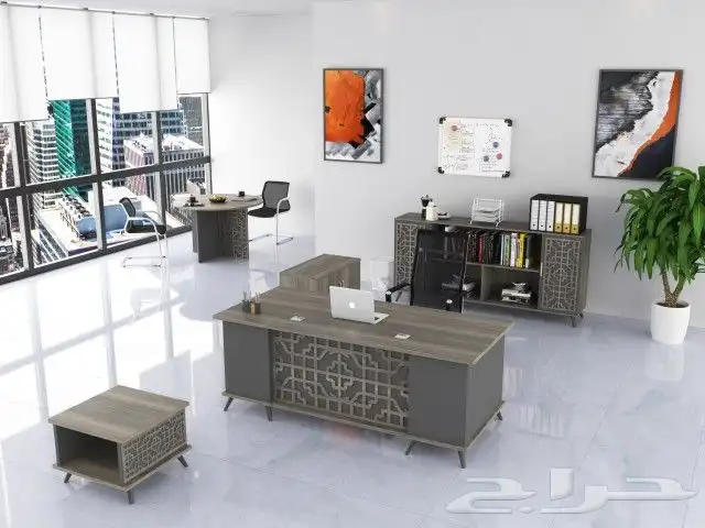 مكتبي مودرن  فخم  توصيل وتركيب  مكتب  مكاتب ك 0