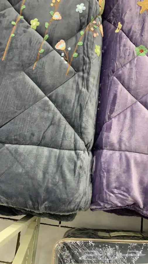 مفرش سرير 6 قطع نفرين شتوي مخمل فرو ب220 ريال 8