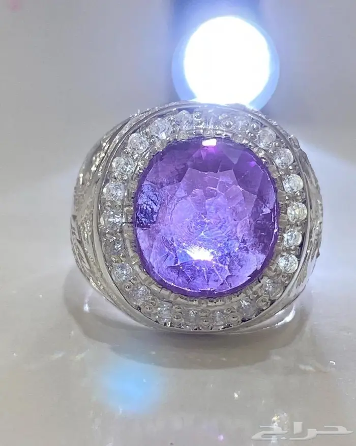 خاتم اميتست طبيعي ملكي المنظر والصياغه 11