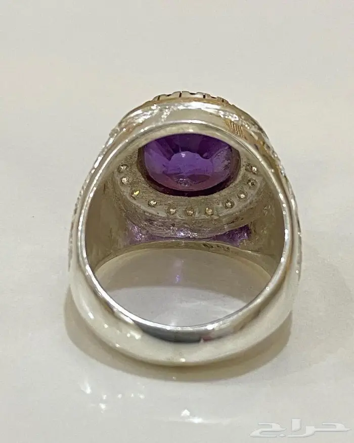خاتم اميتست طبيعي ملكي المنظر والصياغه 14