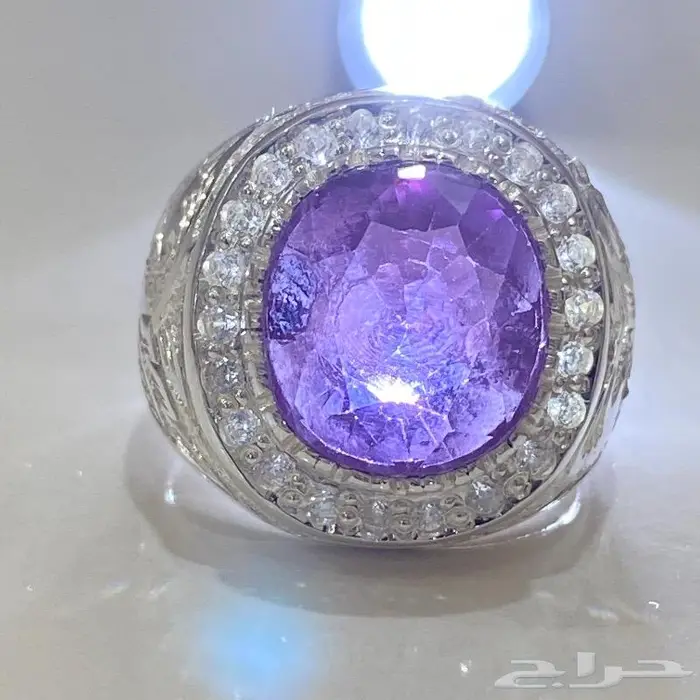 خاتم اميتست طبيعي ملكي المنظر والصياغه 2