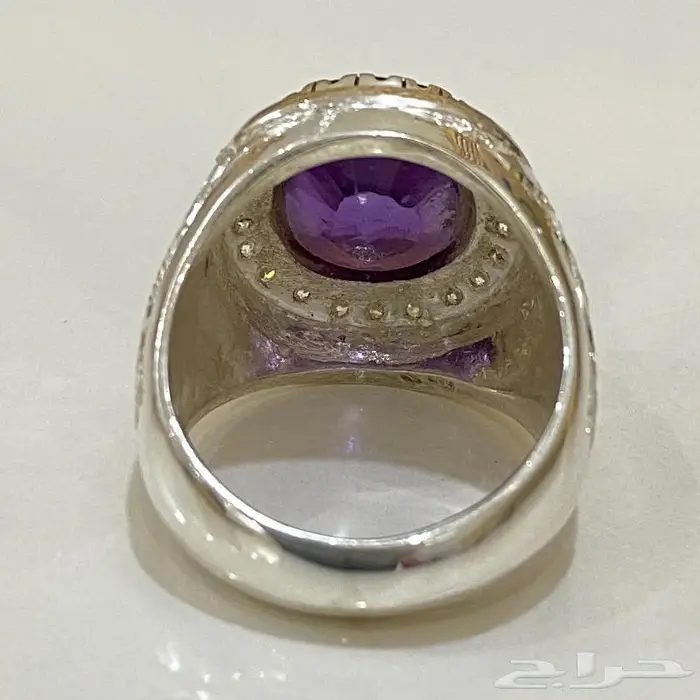 خاتم اميتست طبيعي ملكي المنظر والصياغه 7