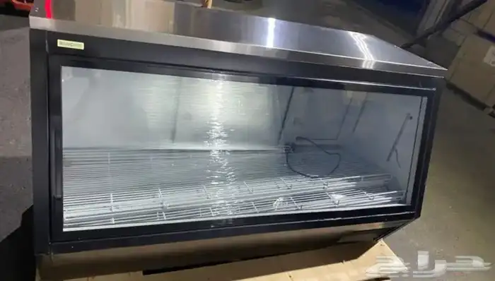 ثلاجة BANCOOL كاونتر مائل إستيل وأسود 17