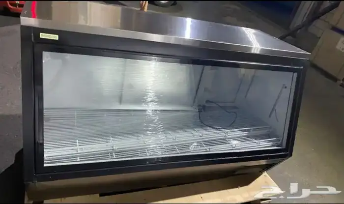 ثلاجة BANCOOL كاونتر مائل إستيل وأسود 16