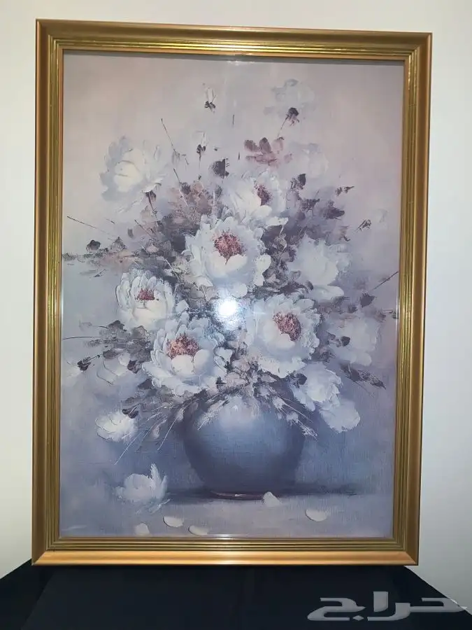 لوحة طباعة ببرواز ذهبي  نتج 6