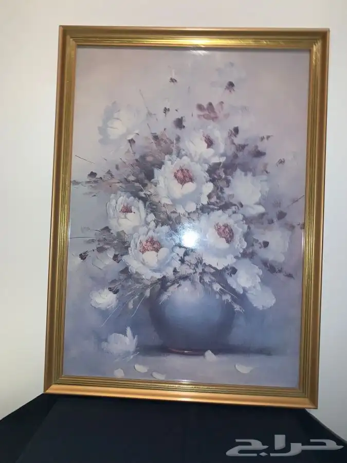 لوحة طباعة ببرواز ذهبي  نتج 5