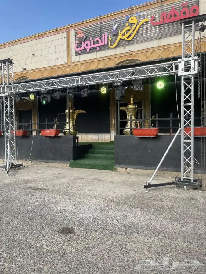 حفلات افتتاحيه تراس دميه كشفات ليزر اضافة قوس بالون منافيخ 3