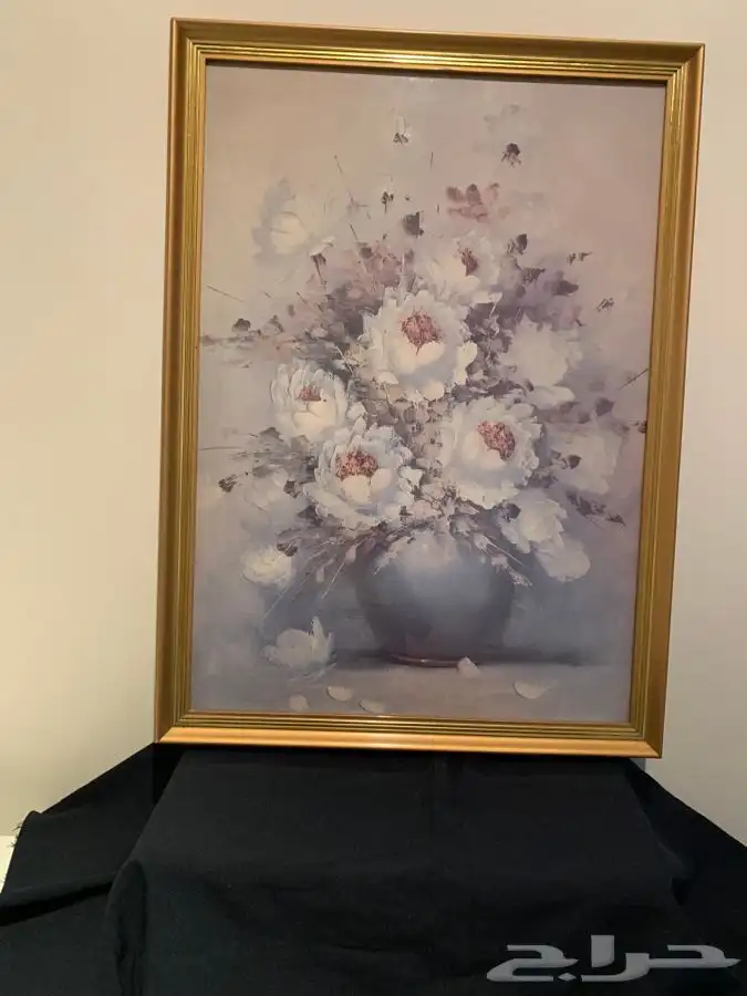 لوحة طباعة ببرواز ذهبي  نتج 1