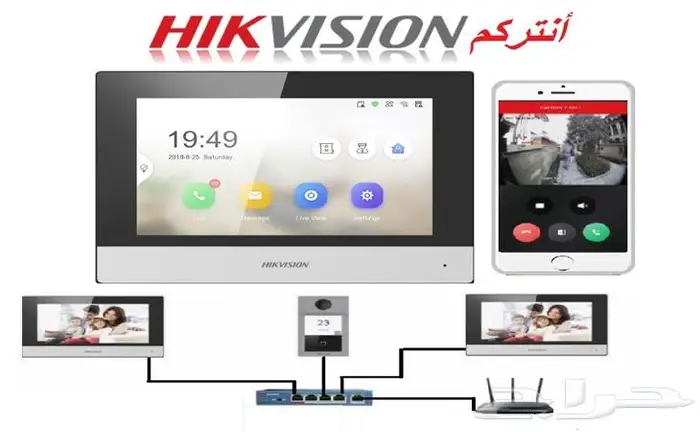 انتركم هيكفيجن للبيت للتحكم من الجوال IP 1