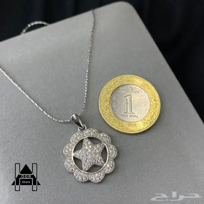 سلاسل فضه مع تعاليق ناعمة وراقية عيار 925تبدأ من 50 ريال 47