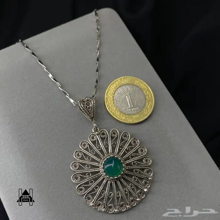 سلاسل فضه مع تعاليق ناعمة وراقية عيار 925تبدأ من 50 ريال 35