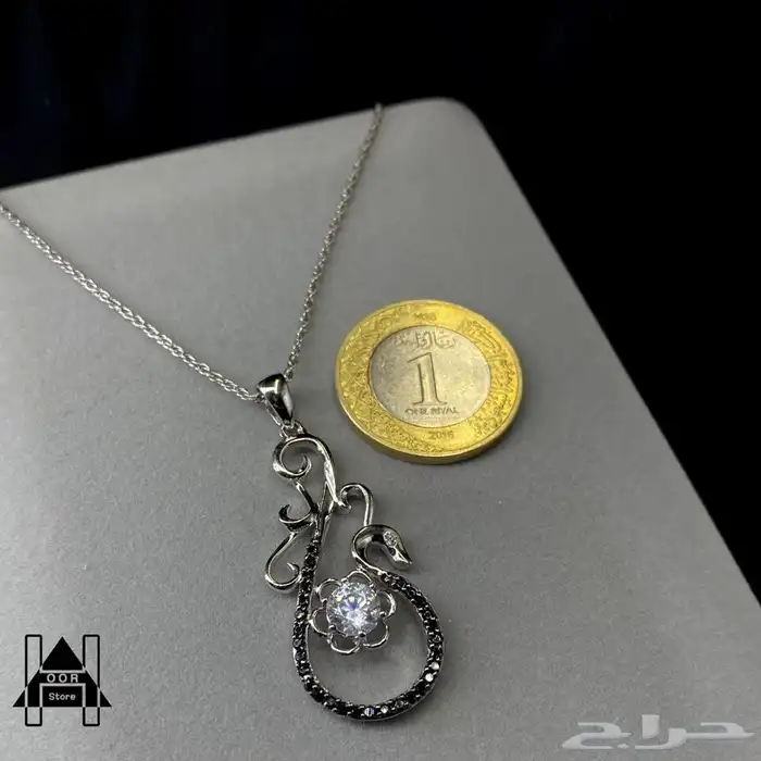 سلاسل فضه مع تعاليق ناعمة وراقية عيار 925تبدأ من 50 ريال 7