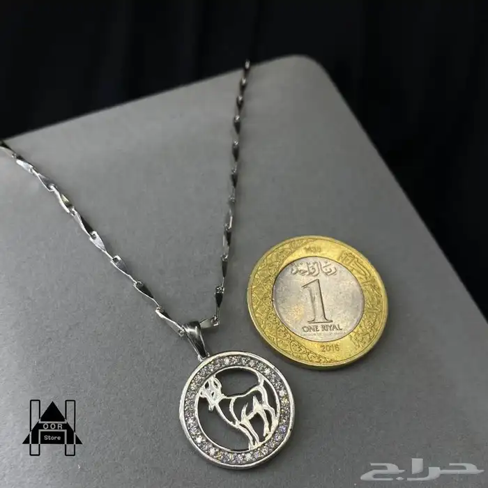 سلاسل فضه مع تعاليق ناعمة وراقية عيار 925تبدأ من 50 ريال 50