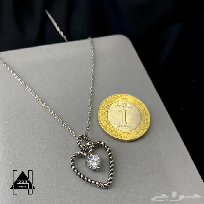 سلاسل فضه مع تعاليق ناعمة وراقية عيار 925تبدأ من 50 ريال 13