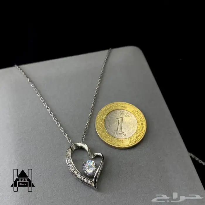 سلاسل فضه مع تعاليق ناعمة وراقية عيار 925تبدأ من 50 ريال 6